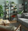AKORD | Loft 80 cm Bücherregal | Moderner Schrank | Bücher Regal | 6 Einlegeböden | Für den Haushalt | Für das Büro | Hohe Qualität | Metallrahmen | Beschädigungssicher | Stabil | 24 Monate Garantie Bild 2