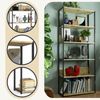 AKORD | Loft 80 cm Bücherregal | Moderner Schrank | Bücher Regal | 6 Einlegeböden | Für den Haushalt | Für das Büro | Hohe Qualität | Metallrahmen | Beschädigungssicher | Stabil | 24 Monate Garantie Bild 4