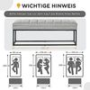 HOMCOM Polsterbank Bettbank in Leinenoptik (Schlafzimmerbank, 1-St, Schminkbank), Stahl, Hellgrau, 120 x 44 x 45,5 cm Bild 3