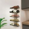 METALTEX 382925000 Wine-Wall 5 LAVA Weinregal für 5 Flaschen, TouchTherm Bild 2