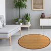 Homestyle4u Teppich, rund, Bambus braun, Ø 120 cm Bild 2