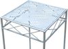 DanDiBo Blumenhocker Weiß Metall Eckig Blumenständer 96314 2er Set Beistelltisch Blumensäule Modern Pflanzenständer Pflanzenhocker Bild 3