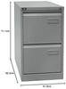 Bisley LIGHT Hängeregistraturschrank, einbahnig, DIN A4, 2 HR-Schubladen, Farbe silber Bild 2