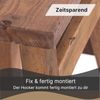 Hocker HOCKER Noah 50 Recyclingholz massiv naturfarben Bild 4