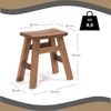 Hocker HOCKER Noah 50 Recyclingholz massiv naturfarben Bild 2