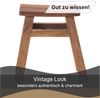 Hocker HOCKER Noah 50 Recyclingholz massiv naturfarben Bild 5
