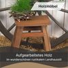 Hocker HOCKER Noah 50 Recyclingholz massiv naturfarben Bild 3