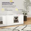 PawHut Laufgitter Welpenlaufstall mit 2-Raum-Design und waschbar (Wurfkiste für Welpen, 7-tlg), für kleine Hunde, 164 x 80 x 48 cm, Weiß Bild 4