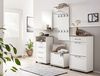 SCHILDMEYER Schuhbank Schuhschrank Sitzbank Bank Jelda mattweiß Eiche Landhaus Bild 3