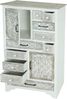 Apotheker Kommode HWC-J48, Schrank Schubladenkommode, Holz Schubladen, Shabby-Look Vintage 150x81x40cm, weiß-braun Bild 4