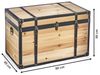 Kobolo Truhe Schatztruhe Holztruhe FLORENCE mit Details Größe L Bild 2