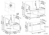 Lounge Set VEZZANA Metall Grau Bild 3