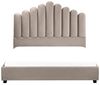 Wasserbett Samtstoff VINCENNES 140 x 200 cm Taupe Bild 4