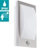 Eglo 97238 LED Outdoor Wandleuchte VERRES edelstahl, weiß L:18cm H:29cm T:9cm Sensor IP44 Bild 2