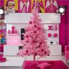 Weihnachtsbaum künstlich m. Metallständer 180cm rosa Bild 5