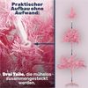 Weihnachtsbaum künstlich m. Metallständer 180cm rosa Bild 3