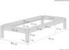 Massivholzbett Stapelbett Kiefer Natur 80x190cm Einzelbett stapelbar Gästebett 60.48-08-190oR Bild 2