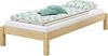 Massivholzbett Stapelbett Kiefer Natur 80x190cm Einzelbett stapelbar Gästebett 60.48-08-190oR Bild 3