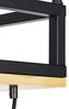 Qazqa Pendelleuchte Shelf, ohne Leuchtmittel, Warmweiß, QAZQA Hängeleuchte, e27, Schwarz, Holz, Industrie Bild 5