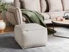Pouf DAREYN Helles Beige Samtstoff 50 cm 50 cm Bild 2