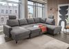 Wohnlandschaft >Pris< Schlaffunktion, Stauraum, dunkelgrau - 153x305x75x200 (LxBxHxT) Bild 2