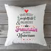 GRAVURZEILE Zierkissen mit Spruch - Für die perfekte Freundin - Geschenk für Freunde - Bild 4