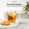 KONZEPT Espressoglas Set 6er – 300 ml Kaffeegläser Praktische Tassen für Kaffee und Tee, 6-tlg, Spülmaschinengeeignet, die zu allen gängigen Kaffeema Bild 2