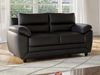 Vente-unique - Sofa 2-Sitzer - Kunstleder - Schwarz - MANOA Bild 5