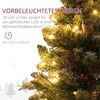HOMCOM Künstlicher Weihnachtsbaum 0,6 m, 86 Astspitzen, mit 50 warmweißen LED, Künstlicher Baum, für Weihnachtsfest, Indoor, grün+weiß Bild 4
