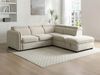 Vente-unique - Ecksofa mit Schlaffunktion und Hocker - Stoff - Beige - BALOTIA Bild 4