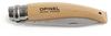 Opinel Garden N°08 - Messer - Buchenholz - 8.5 cm - kleine schwarze Striche, Grifffarbe Hellgelb bis Rosa Bild 2