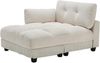 Odikalo Loungesofa Einzelsofa Freizeitsofa Palmensessel handgeländer Taschen Grau/Beige Bild 1