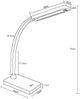 Alco LED-Schreibtischleuchte silber Bild 4