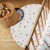 payé Teppich Rund Kinderzimmer - Cream - 120x120 cm - Spielteppich Bunte Punkte Kurzflor Kinderteppich - Oeko-Tex Standard 100 Bild 4