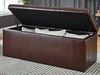 Vente-unique - CONCIERTO Sitzbank Kunstleder Braun - B 49 cm x H 49 cm x L 130 cm Bild 2