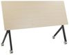 Zusammenklappbarer Schreibtisch mit Rädern Heller Holzfarbton BENDI Bild 5