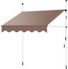 Klemmmarkise Balkon Markise Sonnenschutz Terasse Fenstermarkise Balkonmarkise Sonnensegel Windschutz Balkon Rollo - 400 x 120 cm - Grau Bild 3