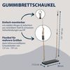 HUDORA Gummibrettschaukel, Gummi / Metall, Schwarz, 46,1 x 19,3 x 6,3 cm Bild 5