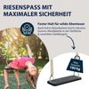 HUDORA Gummibrettschaukel, Gummi / Metall, Schwarz, 46,1 x 19,3 x 6,3 cm Bild 2