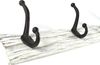 Kobolo Wandgarderobe Garderobe 2er Set VINTAGE Holz und Metall 4 Haken (2 St) Bild 3