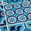Badezimmerteppich-Set, 2-teilig, Mosaik, Blau Bild 4