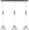 Eglo 93468 LED Pendelleuchte MONTEFIO nickel-matt, max. 3X6W L:88,5cm B:17,5cm 3000K höhenverstellbar Bild 2