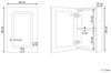 Bad Spiegelschrank LED CONDOR 40 cm 60 cm Schwarz Bild 3