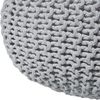 Pouf hellgrau ⌀ 50 cm CONRAD Bild 5