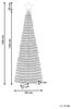 Beleuchteter Weihnachtsbaum mit App SAARLOQ 160 cm Grün Bild 3