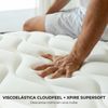 Don Raja Viskoelastische Matratze, Aloe Vera, mehrlagig, Memory-Schaum, Grau, 90x180 cm Bild 4