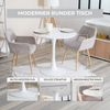 MEUBLE COSY Runder Esstisch Klein Tisch Küchentisch Esszimmertisch 2-4 Personen für Küche, Wohnzimmer, Büro, 80 x 80 x 73 cm, Weiß Bild 5