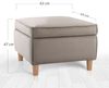 Hocker, 'Roscen', 43 x 63 x 63, Braun Bild 2