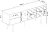 Fernsehschrank Vare 160x40x66 cm Schwarz [en. casa] Bild 4