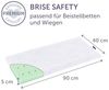 Träumeland Brise Safety Beistellbettmatratze 90x40 cm | Baby Matratze für Wiege, Babybett und Beistellbett mit Tencel Bezug mit Nässeschutz | atmungsaktiv und DIN EN 16890 geprüft Bild 2